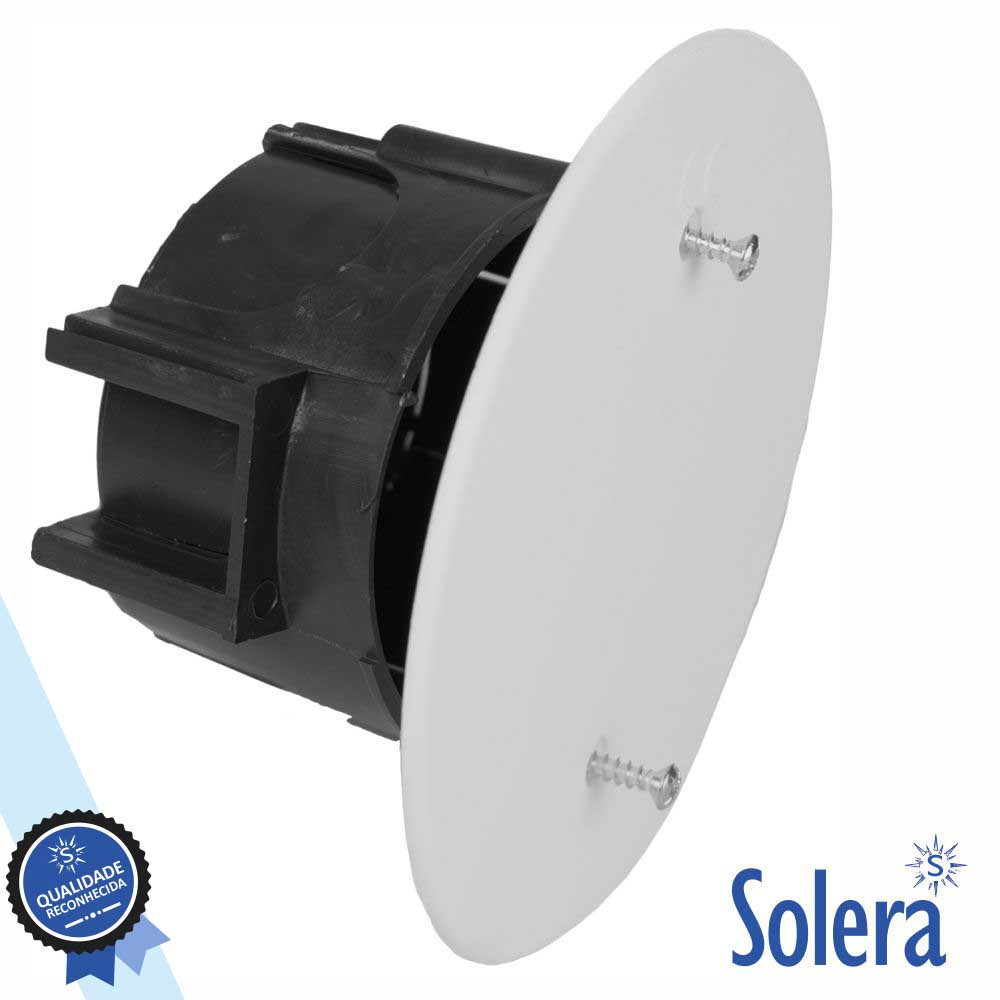 CAIXA DE PASSAGEM EMBUTIR C/ 5 ENTRADAS Ø65x40MM SOLERA