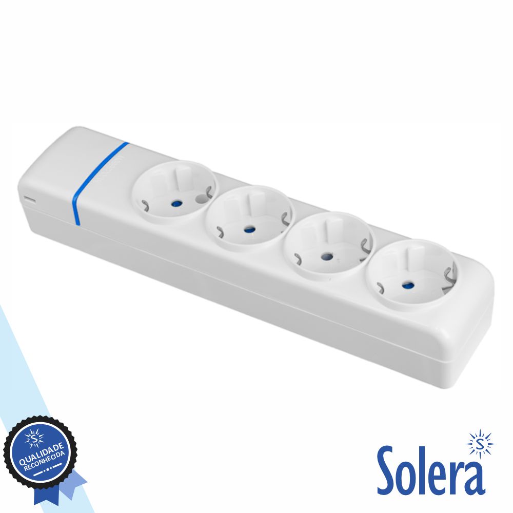 Extensão Elétrica 4x Schuko SOLERA
