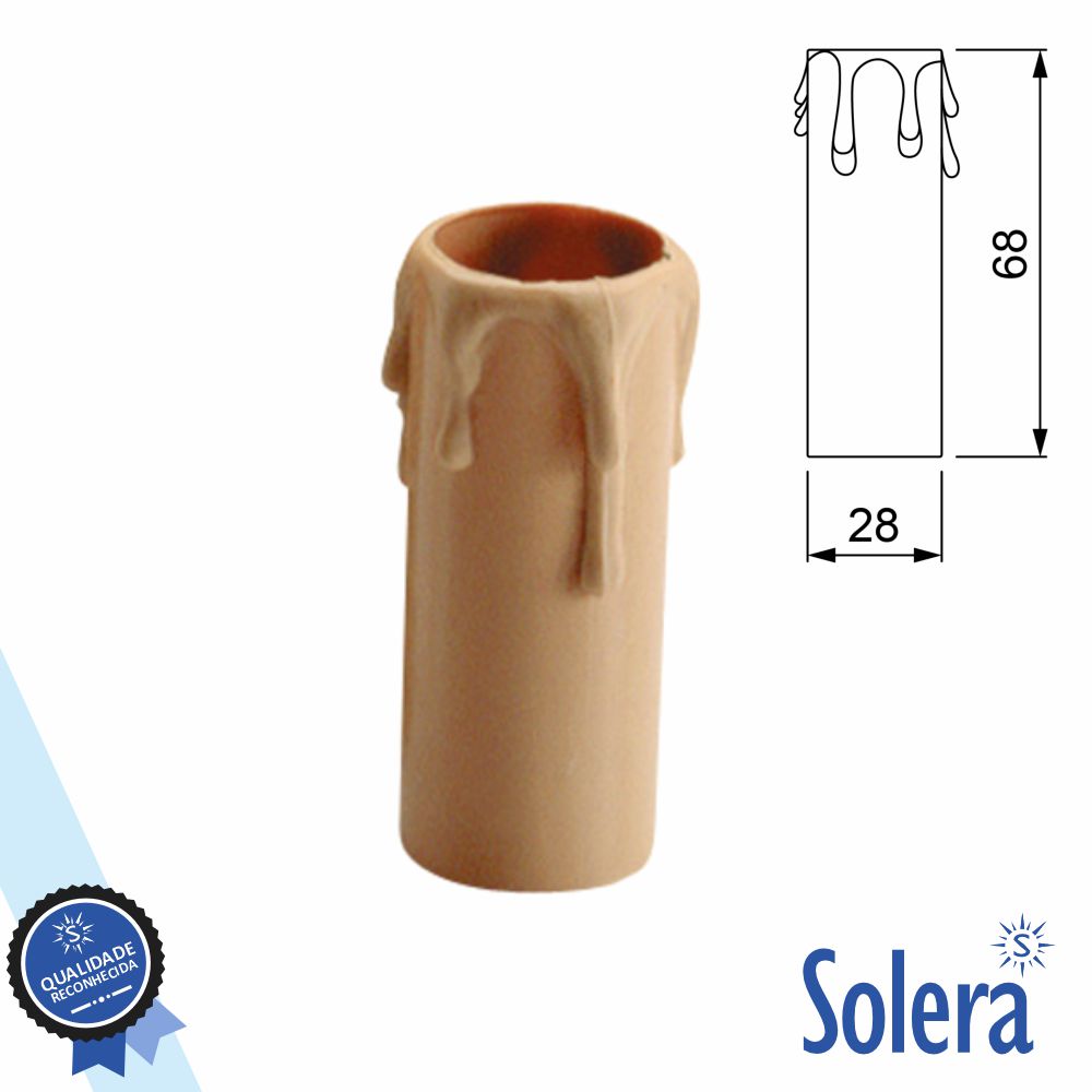 Capa P/ Suporte de Lâmpada E14 Efeito Vela SOLERA