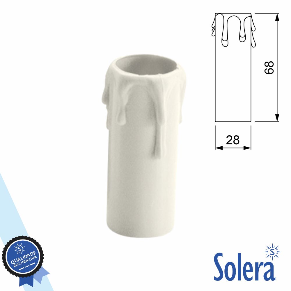 Capa P/ Suporte de Lâmpada E14 Efeito Vela SOLERA