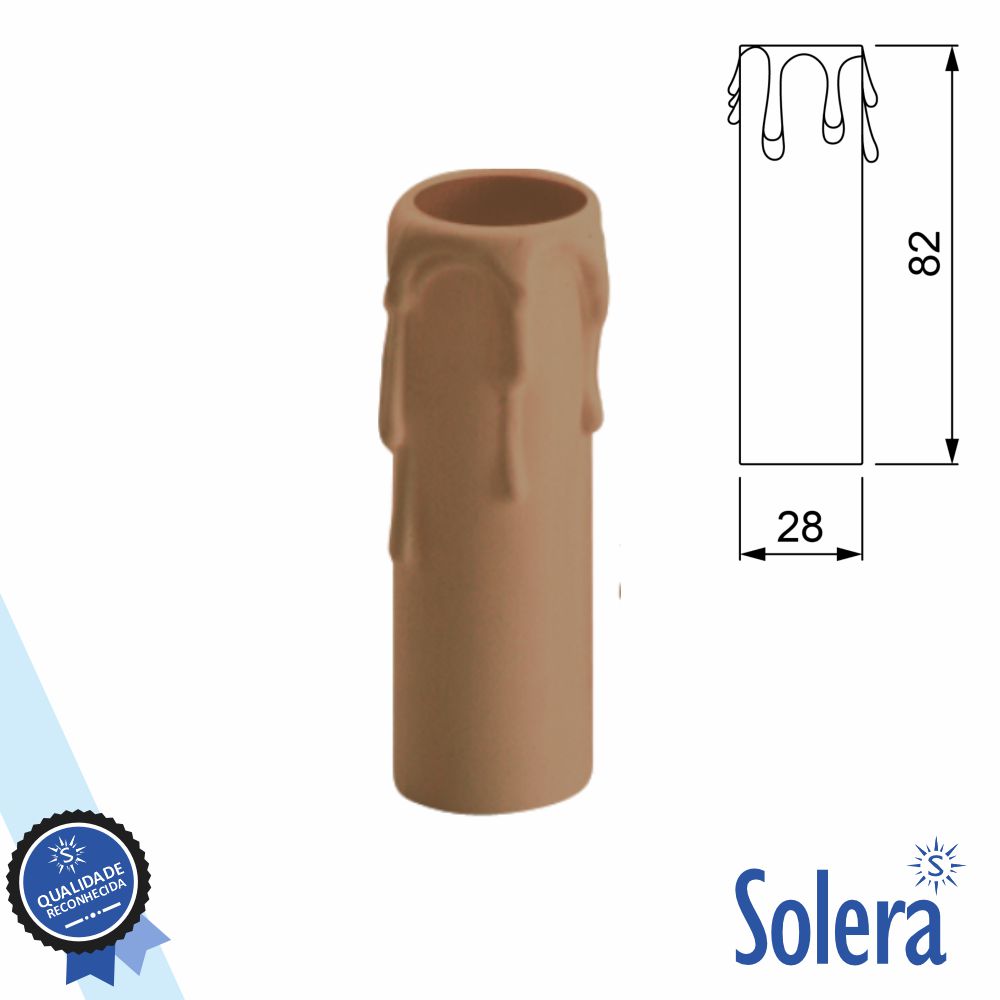 Capa P/ Suporte de Lâmpada E14 Efeito Vela SOLERA