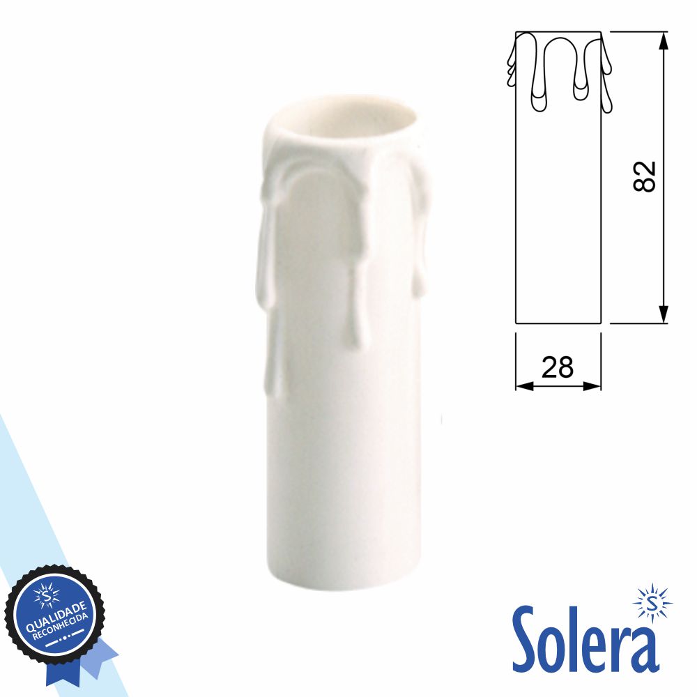 Capa P/ Suporte de Lâmpada E14 Efeito Vela SOLERA