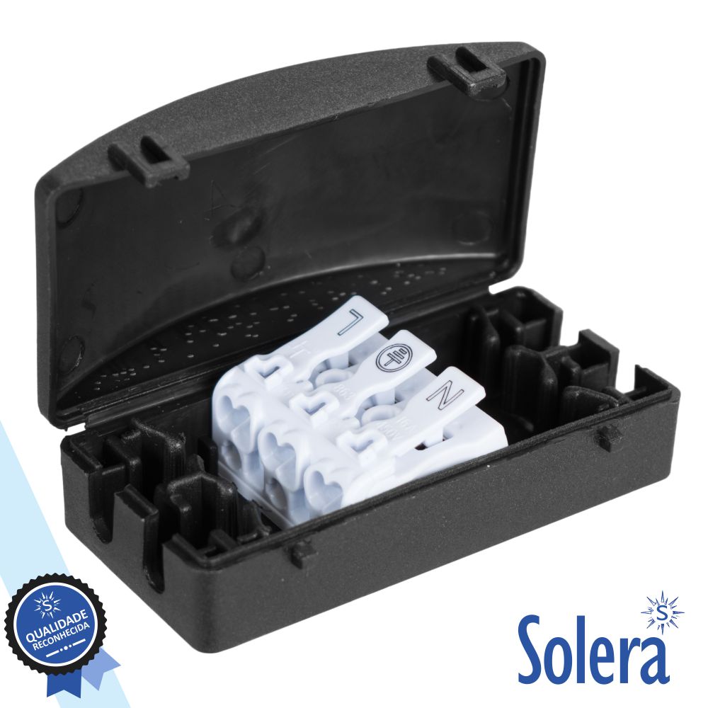 SLR-BK-L3P caixa junção 2 vias c/ 3 condutores 16a 450v solera