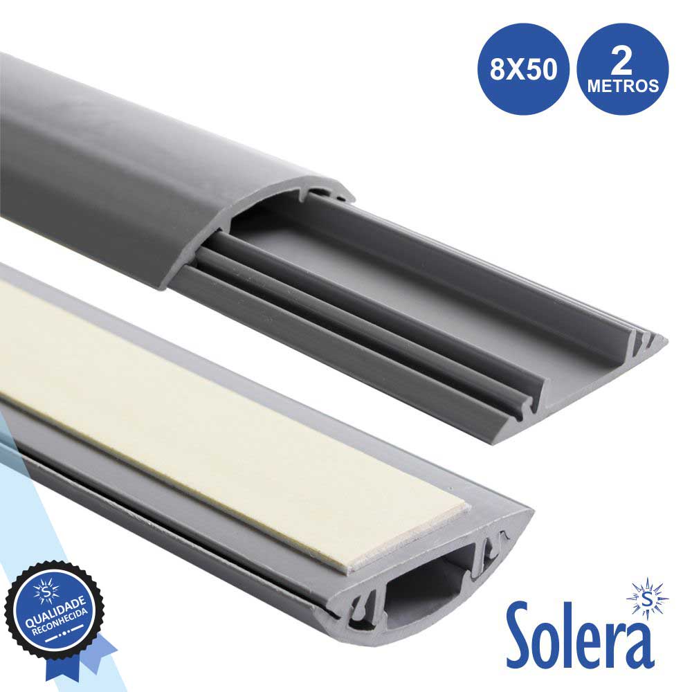 PROTECTOR DE CABOS ELÉTRICOS C/ ADESIVO 8x50 2M SOLERA