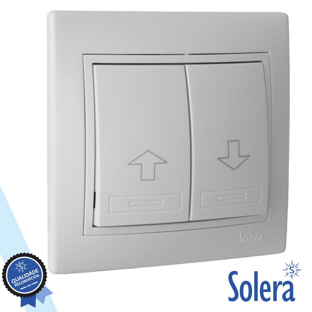 SLR-ERP20U Pulsador persiana Duplo encastrar 10a 250v Solera