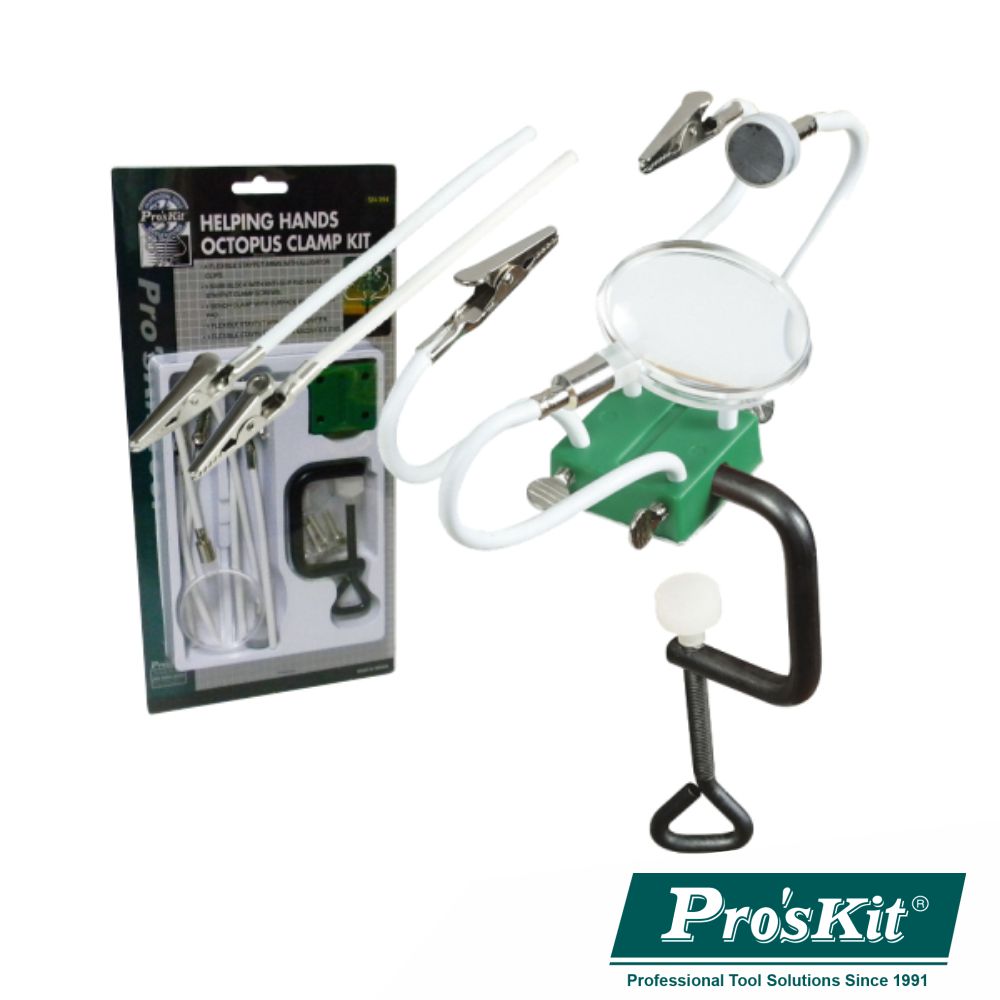 ARMAÇÃO C/ GARRAS CROCODILO LUPA BRAÇO MAGNÉTICO PROSKIT