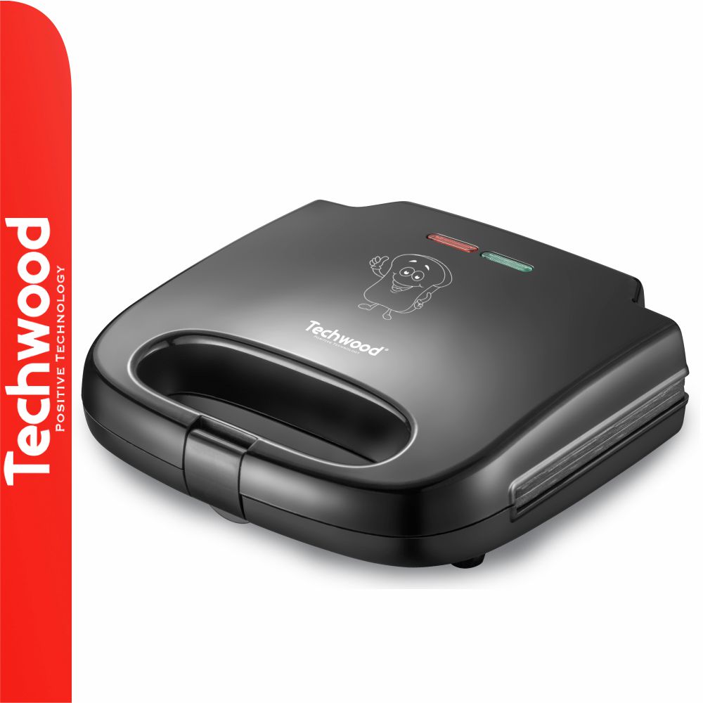 TCM-806 Tostadeira Anti-Aderente 800W Preto TECHWOOD