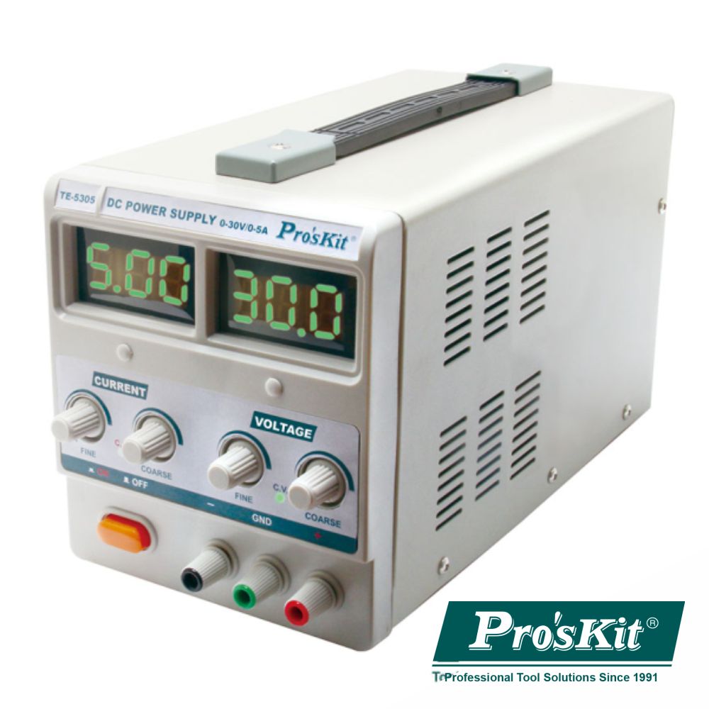 FONTE DE ALIMENTAÇÃO DIGITAL 0-30V / 0-5A PROSKIT