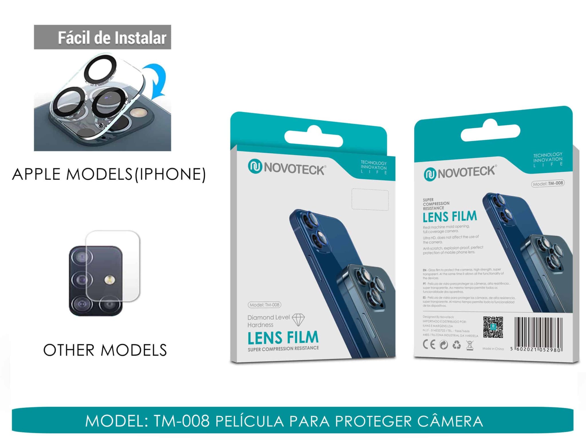Película De Vidro Câmara Traseira para XIAOMI 14T PRO