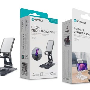 Suporte de Mesa Dobrável Z-039 para Telemóveis e Tablets - Rotação 360°, Ajuste Multi-ângulo, Design Portátil