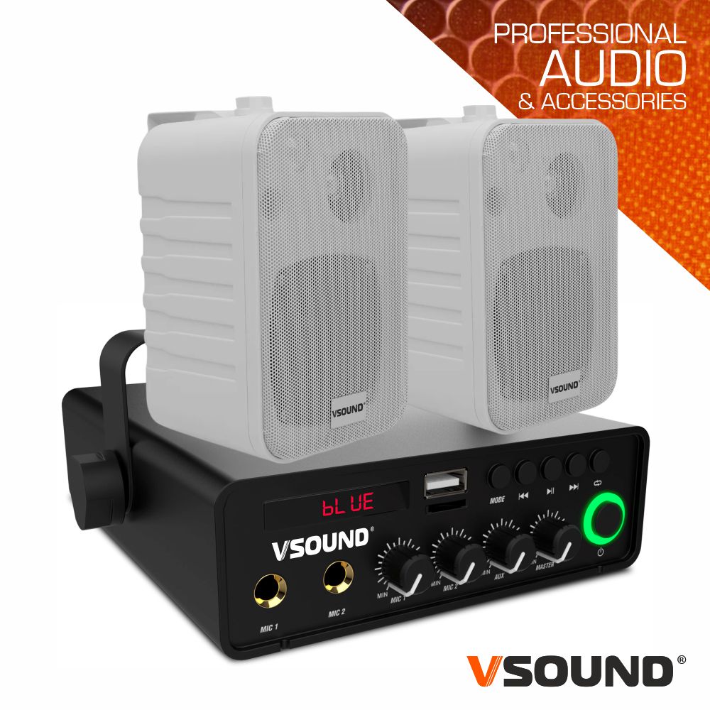 Sistema de Sonorização 60W 12/230V 20m2 VSOUND