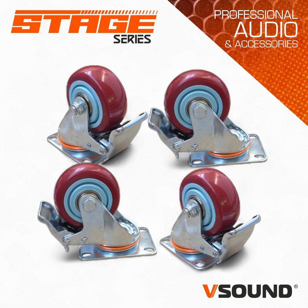 Conjunto De 4x Rodas P/ VSSARRAYR6-SUB VSOUND
