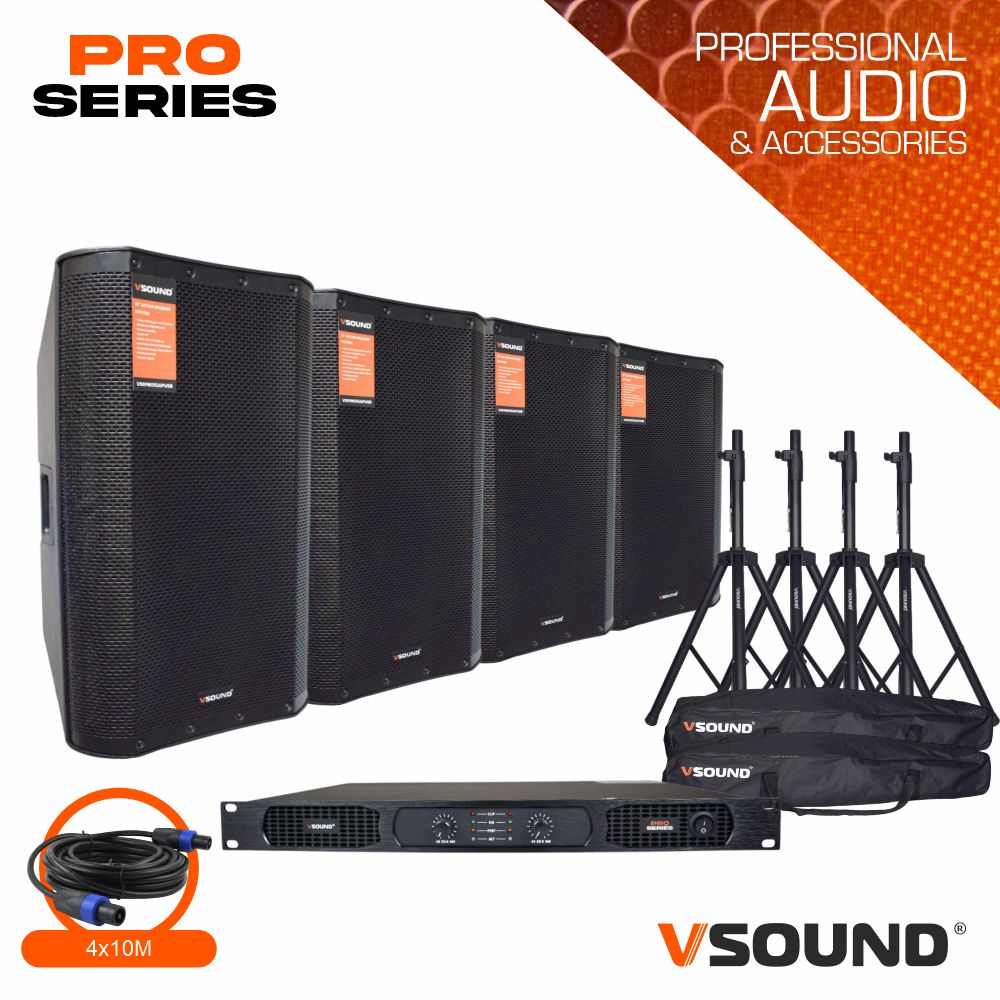 Sistema de Som Amplificado 2800W VSOUND