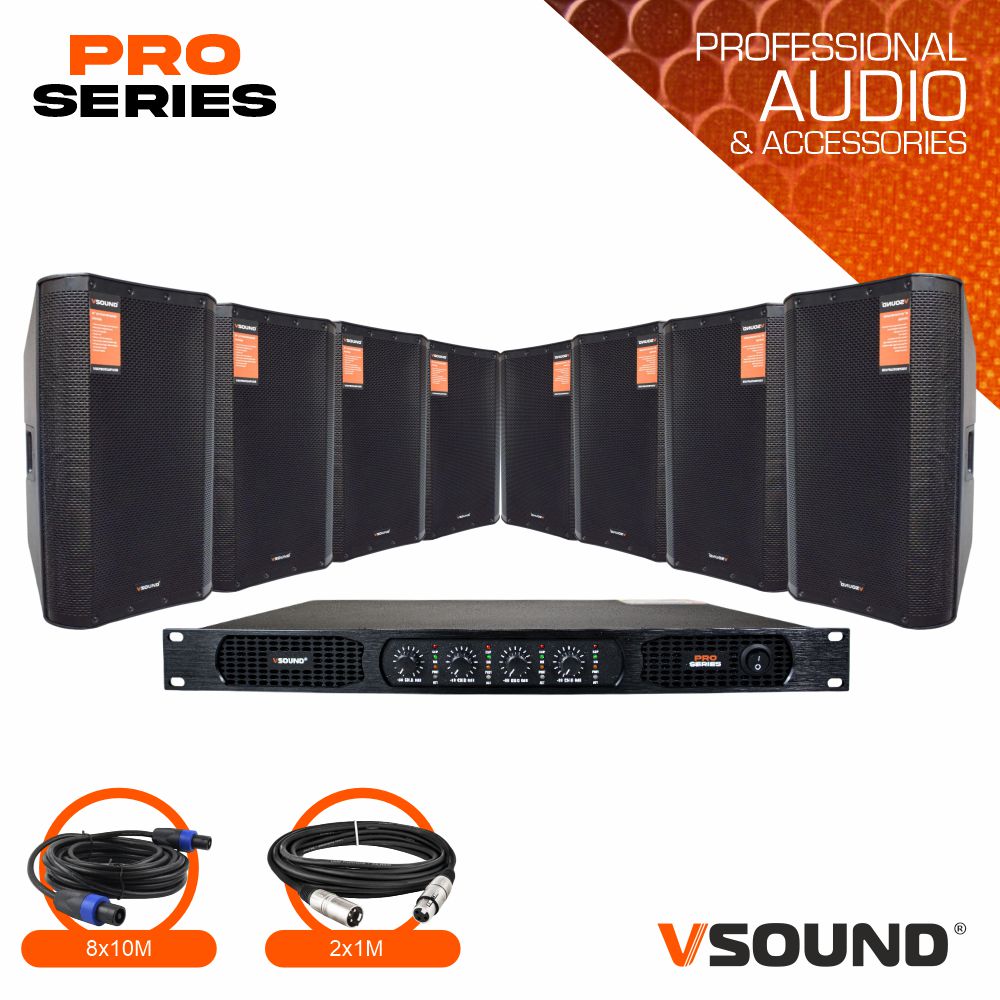 Sistema de Som Amplificado 4800W VSOUND