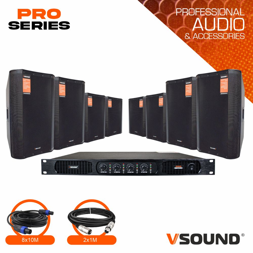 Sistema de Som Amplificado 5200W VSOUND