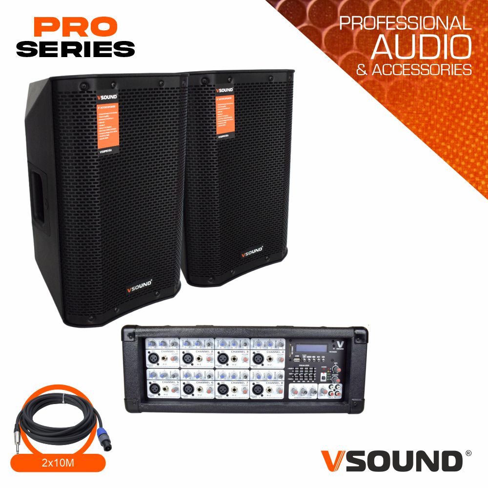 Sistema de Som Amplificado 600W VSOUND