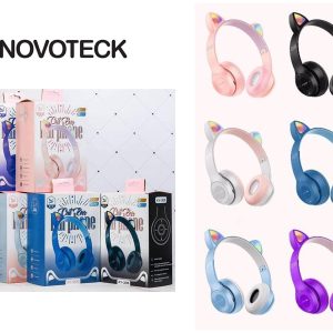 XY-205 AURICULARES BLUETOOTH FORMATO GATO RGB