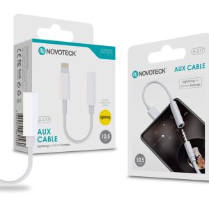 Conversor Lightning To Jack 3.5 NOVOTECK A-017