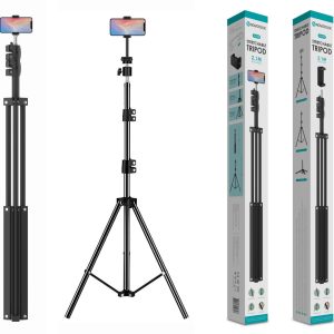 Tripé Extensível Novoteck Z-075– Ajustável até 2,1m, Universal, Portátil e Estável