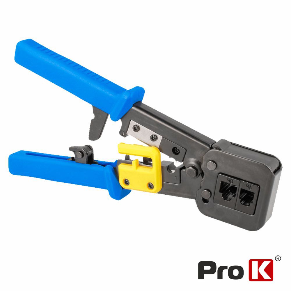ALICATE DE CRAVAR 6P6C/6P4C/8P8C/RJ12/RJ45 PASSANTE PROK
