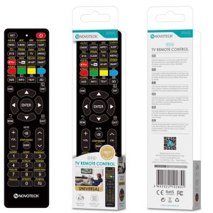Controle Remoto Universal 30IN1 Novoteck D-016 - Compatível com Várias Marcas e Acesso Direto a Streaming