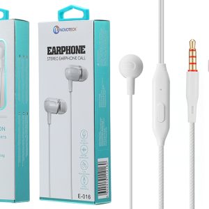 E-016 Auriculares Com Micro Branco