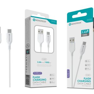 Cabo Type-C Branco 3.4A 1M S-041