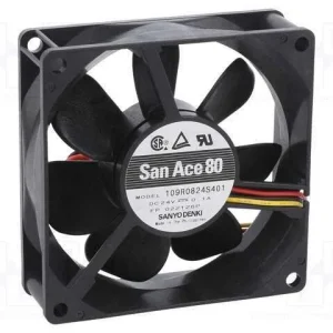 Ventilador: Dc, Transversal, 24vdc, 80x80x25mm, 7.