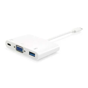 Adaptador Equip Usb Type C To Vga Female/Usb a Fe.