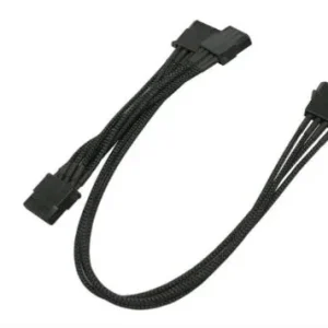 Cabo Nanoxia Pcie 6+2pin Extensão 30cm, Preto/Azul