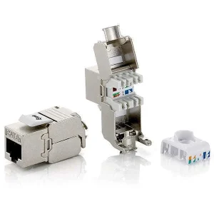 Equip Cat.6a Keystone Jack Shielded Tool Less, Se.