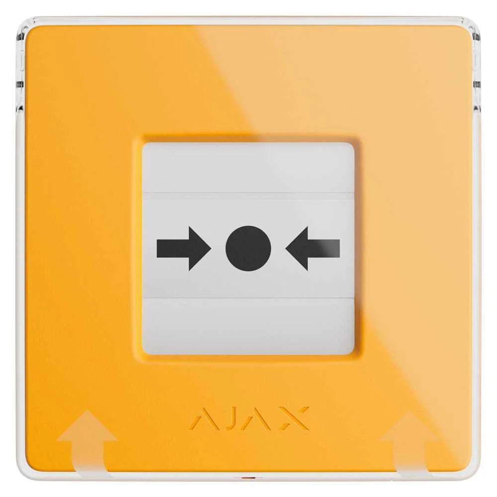 Botão Amarelo de Alarme Manual de Incêndio - Sem .