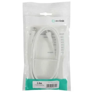 Av Link 112.028uk Cabo Coaxial 2 M Tipo F Branco