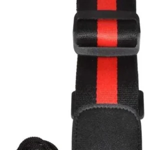 Correia para Correia de Guitarra Preta e Vermelha