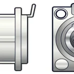 Neutrik Nc3fd-L-1 Conector Xlr Preto, Prateado