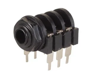 Conector Jack Fêmea 6.35mm - Circuito Fechado