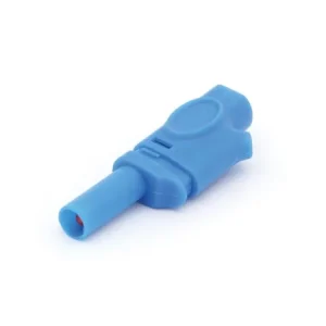 Ficha Banana Macho 4mm Azul