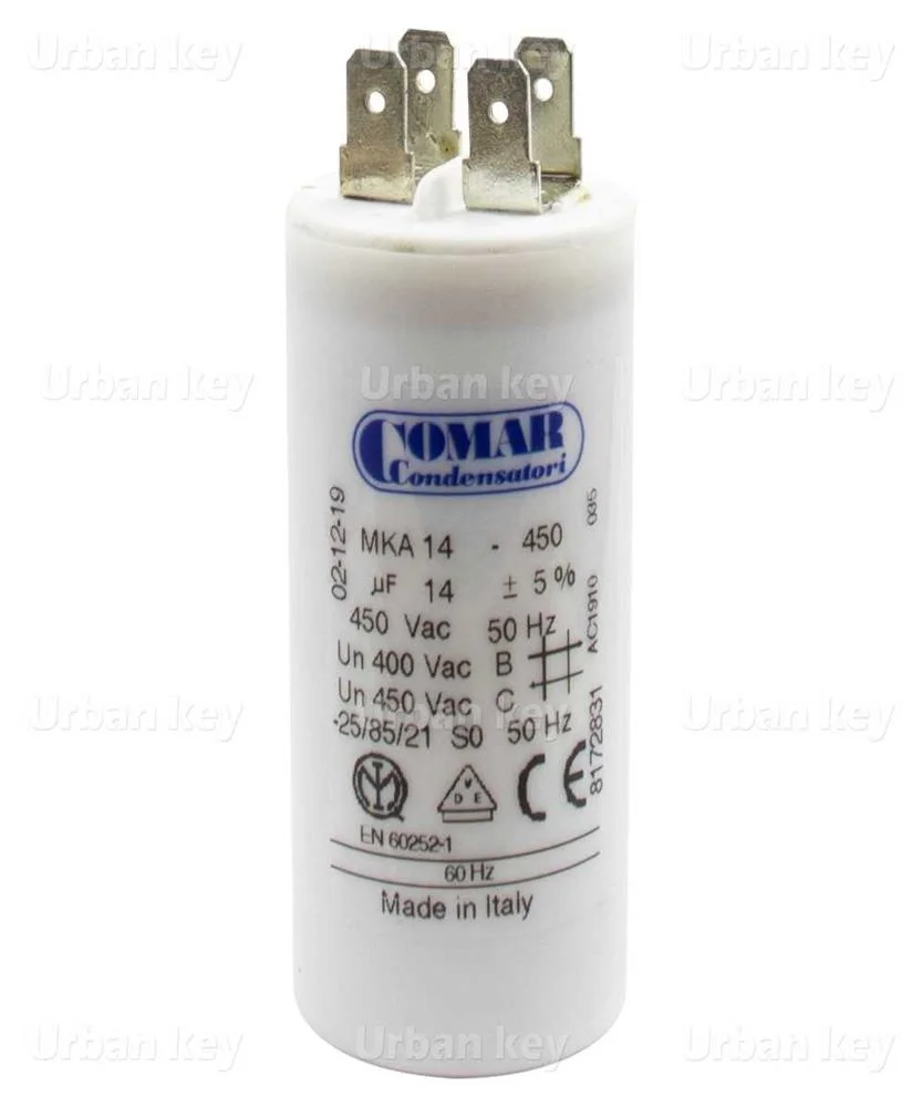 Condensador 14uf 450v Mka Terminais