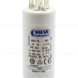 Condensador 16uf 450v Mka Terminais