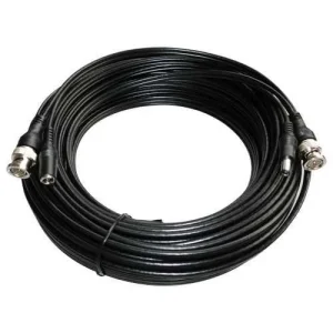 Cabo Coaxial Combinado Rg59 + Dc Conector Bnc 40m