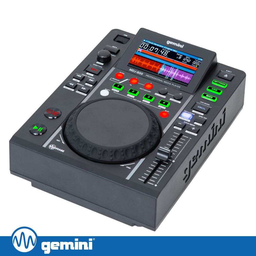 Leitor DJ Profissional C/ LCD e USB GEMINI