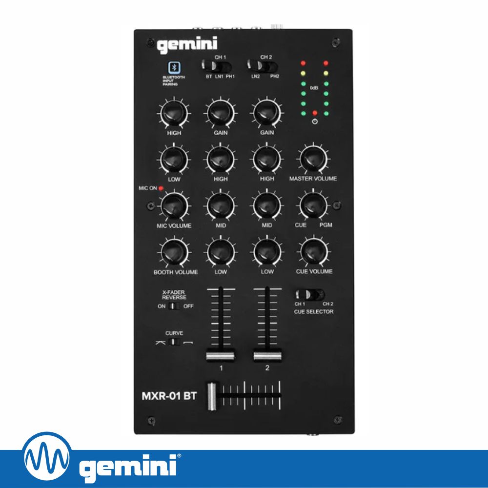 Mesa de Mistura 2 Canais Bluetooth GEMINI