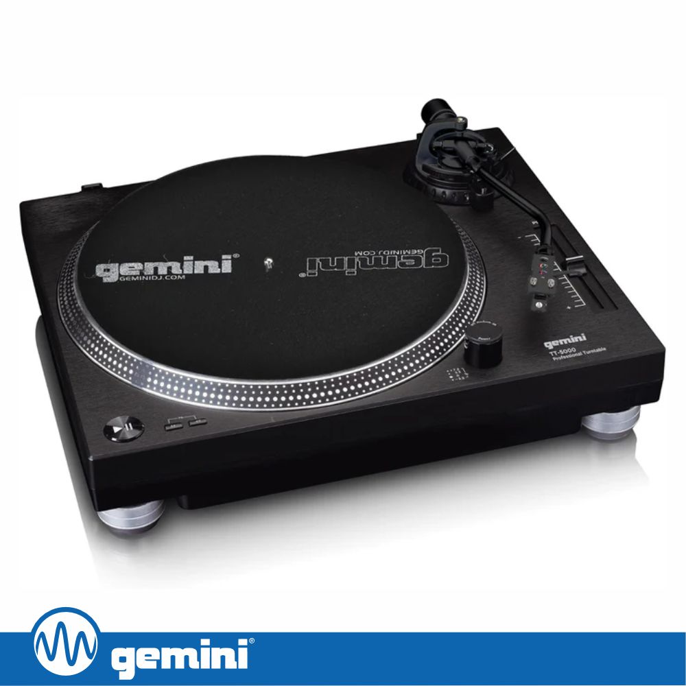 Gira-Discos 33/45/78RPM Preto GEMINI