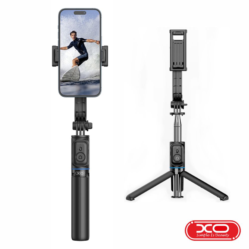Vara Telescópica Monopod P/ Selfies C/ Função Tripé XO