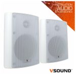 VSS420W Coluna 8 Ohm 100v Abs 4 40W Branca VSOUND
