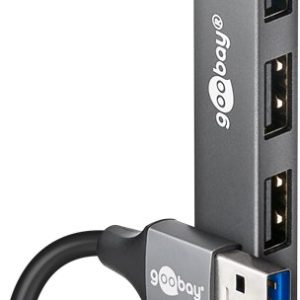 74456 Hub Usb slim 4 portas USB-A / USB-A USB3.2