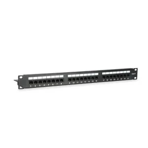 Patch Painel Equip Cat.6 24-Port 19 Inch 1u, Preto