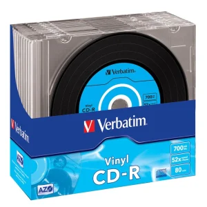 Verbatim Cd-R 52x 700mb Pk 10 Slim Case Vinyl
