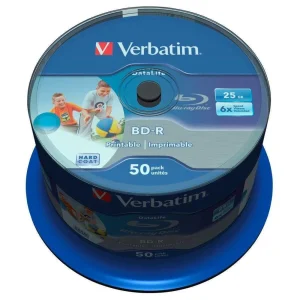 1x50 Verbatim Bd-R Blu-Ray 25 Gb 6x Velocidade Dl