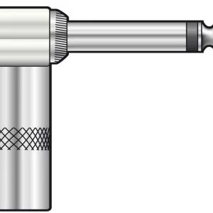 Ficha Jack 6.3mm Mono Metalica 90º